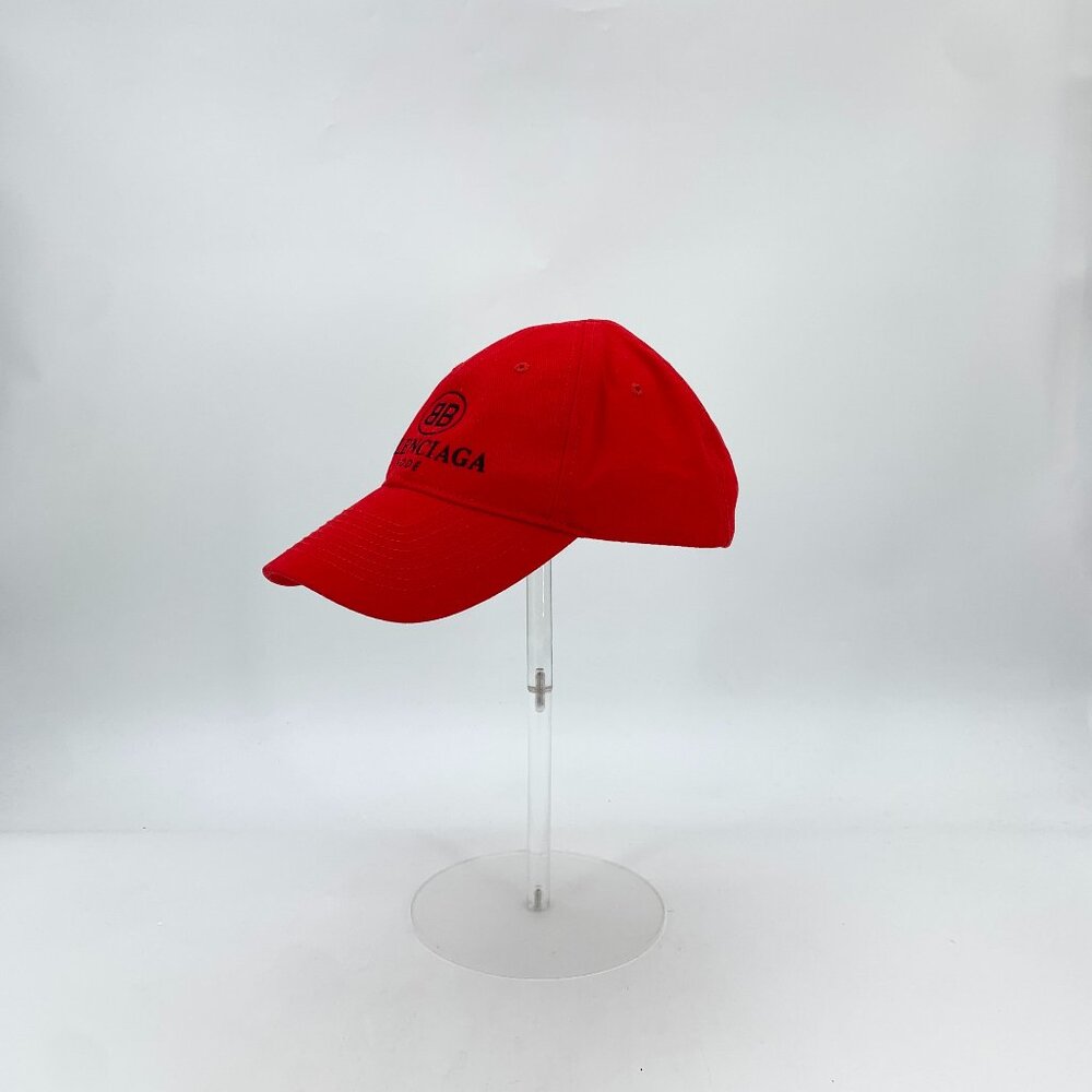 GM0508 Balenciaga Red logo letter embroidered cotton baseball cap hat with 59cm